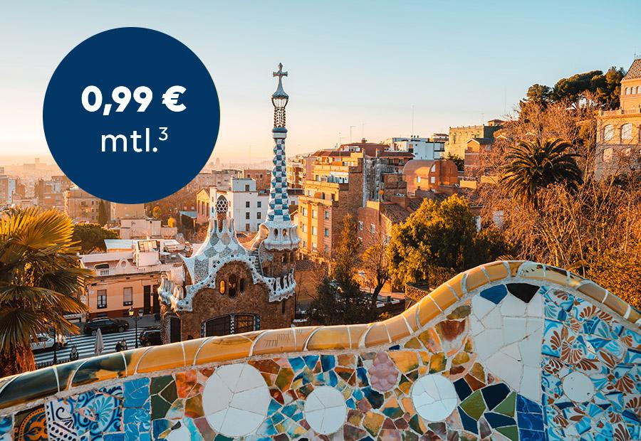 Blick auf eine Stadt