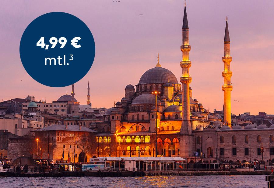 Abbildung einer Moschee in der Dämmerung